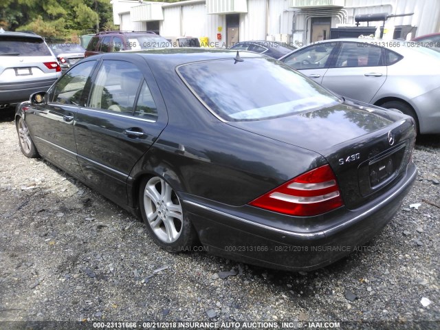 WDBNG70J21A218700 - 2001 MERCEDES-BENZ S 430 GRAY photo 3