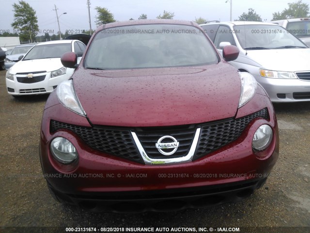 JN8AF5MR9CT100632 - 2012 NISSAN JUKE S/SV/SL BURGUNDY photo 6