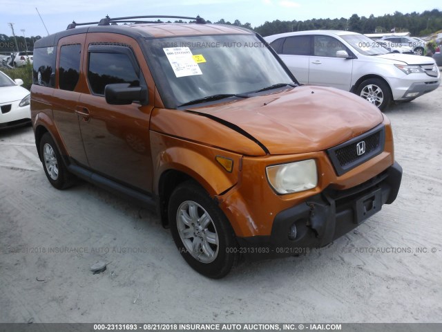 5J6YH28796L012349 - 2006 HONDA ELEMENT ORANGE photo 1