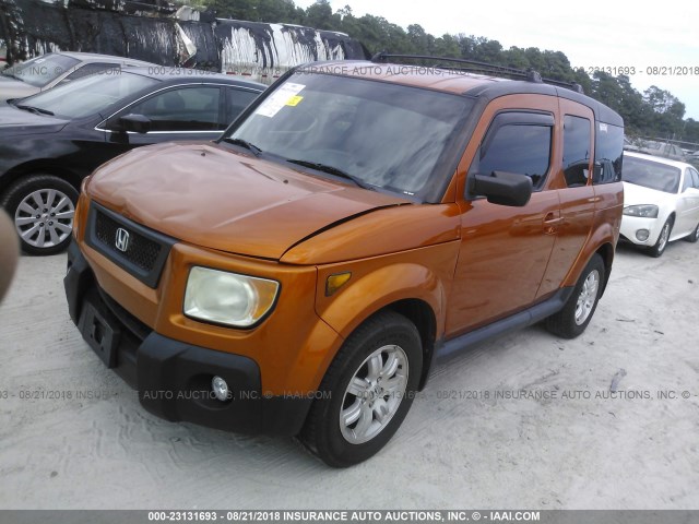 5J6YH28796L012349 - 2006 HONDA ELEMENT ORANGE photo 2