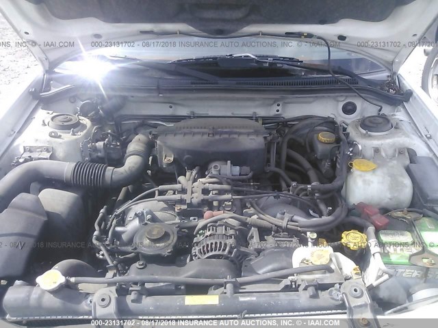 JF1SF65591H707704 - 2001 SUBARU FORESTER S WHITE photo 10