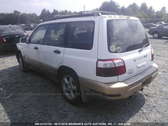 JF1SF65591H707704 - 2001 SUBARU FORESTER S WHITE photo 3