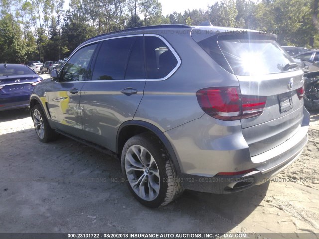 5UXKR6C55G0J80576 - 2016 BMW X5 XDRIVE50I GRAY photo 3