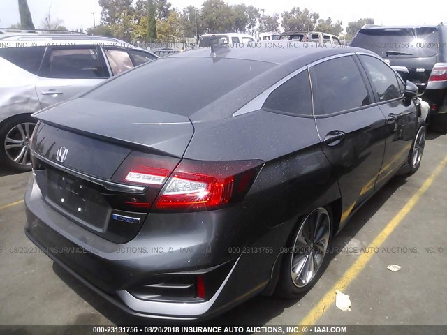 JHMZC5F16JC005214 - 2018 HONDA CLARITY GRAY photo 4