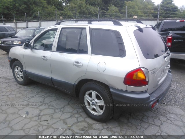 KM8SB12B63U350555 - 2003 HYUNDAI SANTA FE GL GRAY photo 3