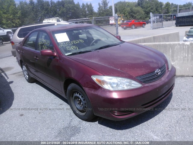 4T1BE30K92U104782 - 2002 TOYOTA CAMRY LE/XLE/SE RED photo 1