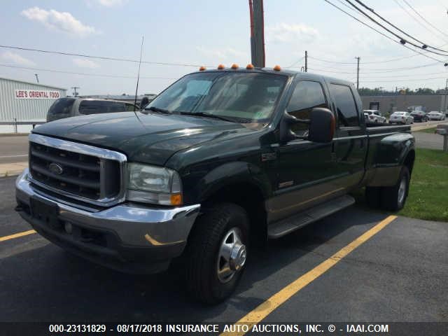 1FTWW33P33EC08738 - 2003 FORD F350 SUPER DUTY GREEN photo 2