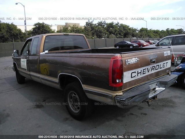 2GCGC29K5L1102196 - 1990 CHEVROLET GMT-400 C2500 BROWN photo 3