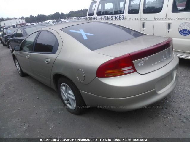 2B3HD46R83H517164 - 2003 DODGE INTREPID SE GOLD photo 3