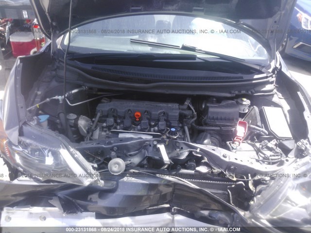 2HGFG3B09FH516867 - 2015 HONDA CIVIC EXL 灰色 照片 10