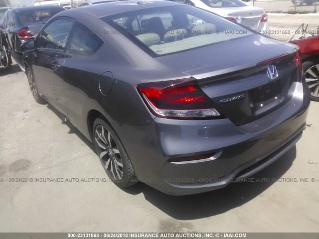 2HGFG3B09FH516867 - 2015 HONDA CIVIC EXL 灰色 照片 3