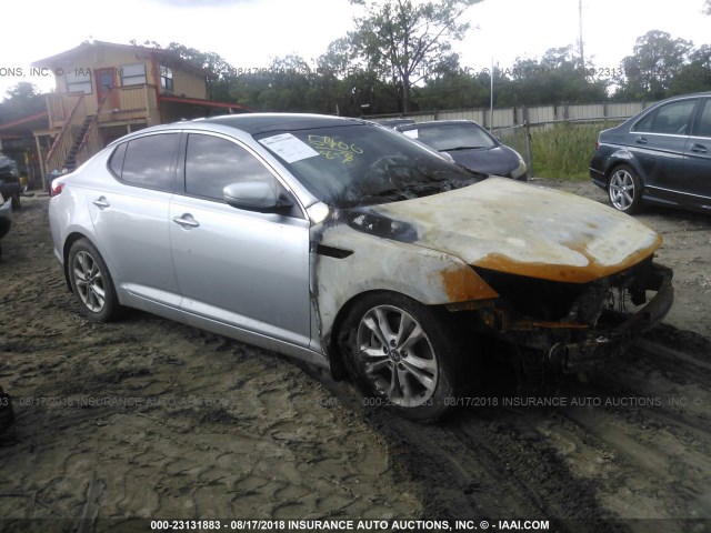 KNAGN4A67B5149065 - 2011 KIA OPTIMA EX/SX SILVER photo 1