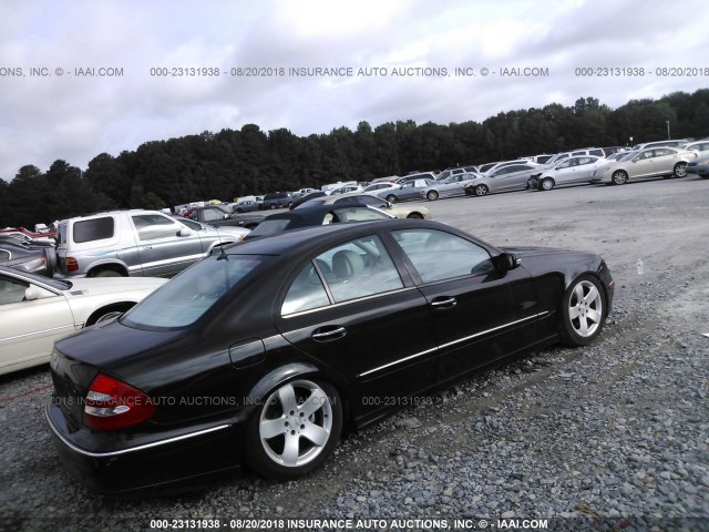 WDBUF56J16A905409 - 2006 MERCEDES-BENZ E 350 BLACK photo 4