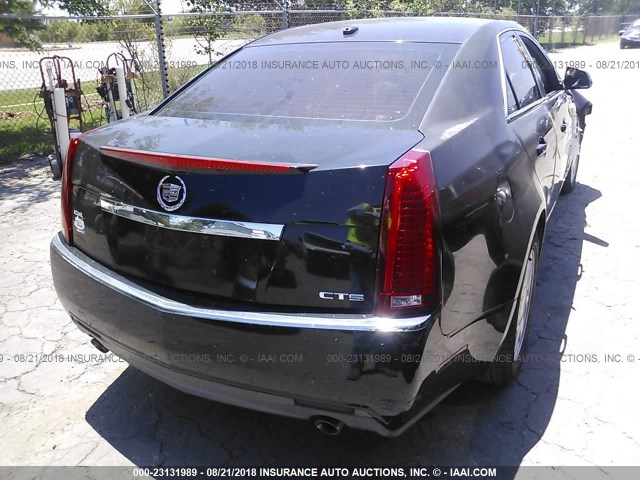 1G6DM577280117034 - 2008 CADILLAC CTS BLACK photo 4