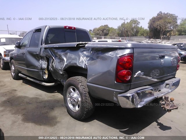 3D7KR28A88G247416 - 2008 DODGE RAM 2500 ST/SLT GRAY photo 3