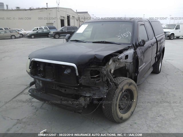 5TBBT48101S208715 - 2001 TOYOTA TUNDRA ACCESS CAB LIMITED BLACK photo 2