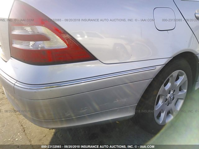 WDBRF54H46A910576 - 2006 MERCEDES-BENZ C GENERATION 2006 280 SILVER photo 6