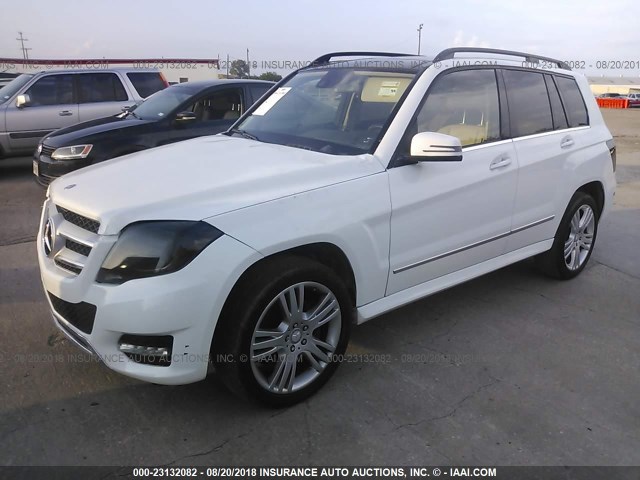 WDCGG5HB1FG396284 - 2015 MERCEDES-BENZ GLK 350 WHITE photo 2