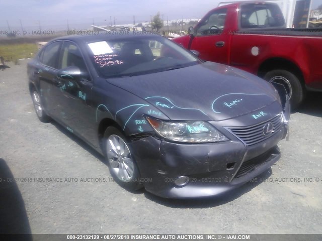 JTHBW1GG9E2076357 - 2014 LEXUS ES 300H GRAY photo 1