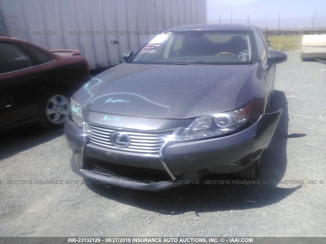 JTHBW1GG9E2076357 - 2014 LEXUS ES 300H GRAY photo 6