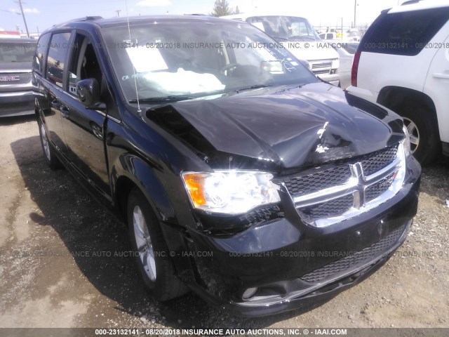 2C4RDGCG5JR300668 - 2018 DODGE GRAND CARAVAN SXT BLACK photo 6