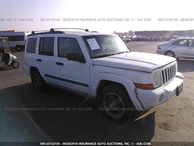 1J8HH48N56C133176 - 2006 JEEP COMMANDER WHITE photo 1