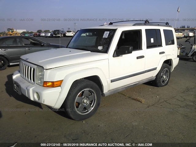 1J8HH48N56C133176 - 2006 JEEP COMMANDER WHITE photo 2