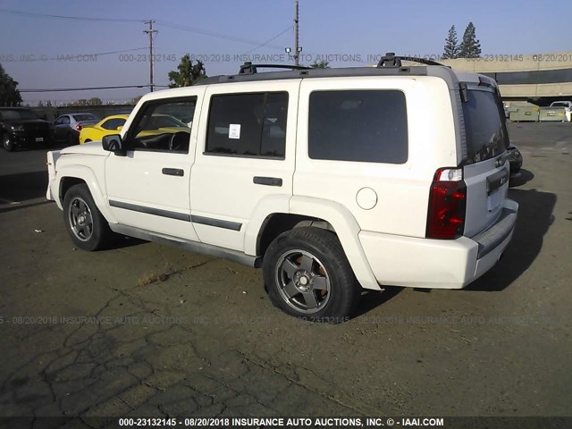 1J8HH48N56C133176 - 2006 JEEP COMMANDER WHITE photo 3