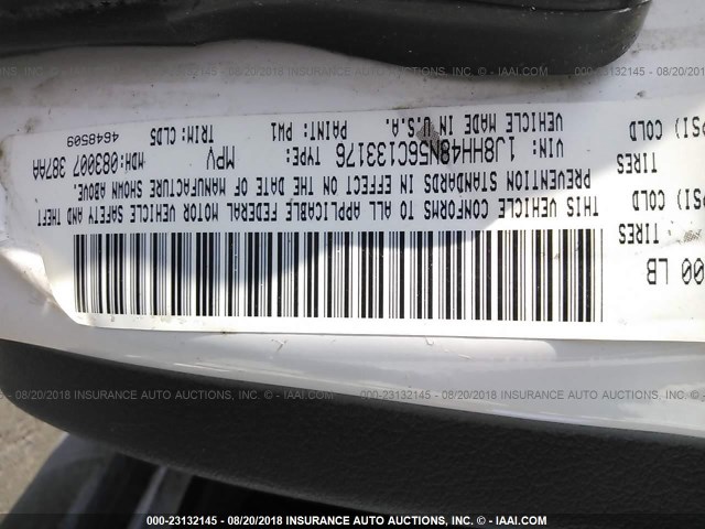 1J8HH48N56C133176 - 2006 JEEP COMMANDER WHITE photo 9