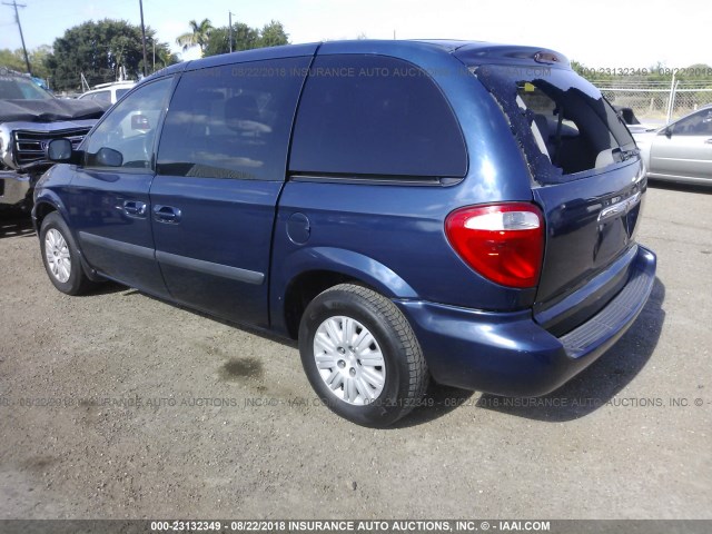 1A4GP45R16B670883 - 2006 CHRYSLER TOWN & COUNTRY  BLUE photo 3