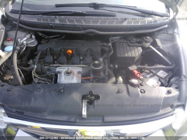 2HGFA1F90AH558464 - 2010 HONDA CIVIC EXL 银色 照片 10