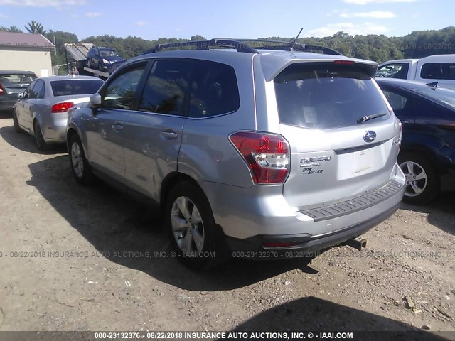 JF2SJAHC5FH542314 - 2015 SUBARU FORESTER 2.5I LIMITED SILVER photo 3