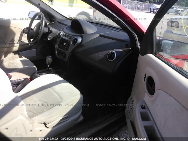 1G8AW12F45Z105194 - 2005 SATURN ION LEVEL 3 RED photo 5