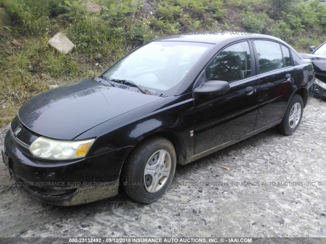 1G8AG52FX3Z180970 - 2003 SATURN ION LEVEL 1 BLACK photo 2