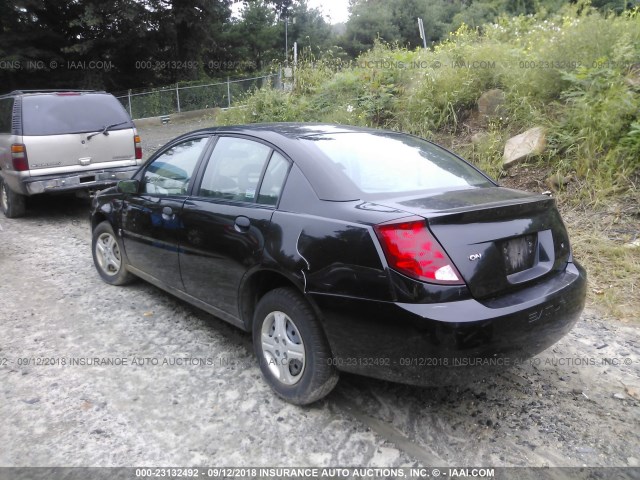 1G8AG52FX3Z180970 - 2003 SATURN ION LEVEL 1 BLACK photo 3