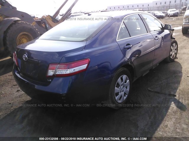 4T1BF3EK2AU544959 - 2010 TOYOTA CAMRY SE/LE/XLE 蓝色 照片 4