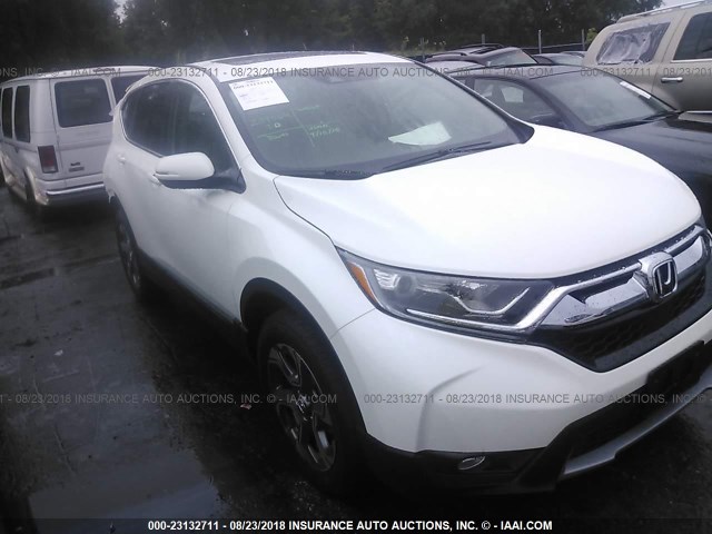 5J6RW2H82JL026122 - 2018 HONDA CR-V EXL WHITE photo 1