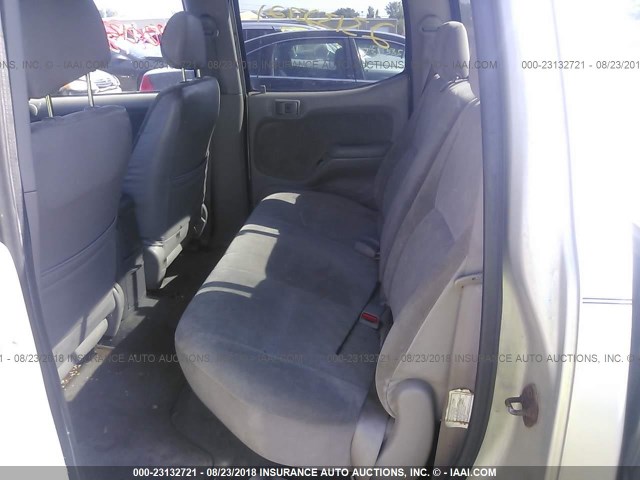 5TEGM92N02Z079205 - 2002 TOYOTA TACOMA DOUBLE CAB PRERUNNER SILVER photo 8