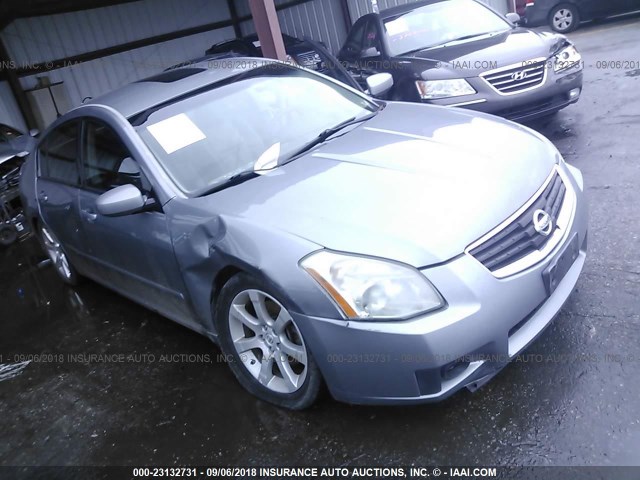 1N4BA41E47C817932 - 2007 NISSAN MAXIMA SE/SL SILVER photo 1