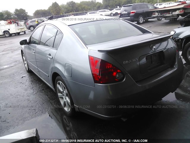 1N4BA41E47C817932 - 2007 NISSAN MAXIMA SE/SL SILVER photo 3