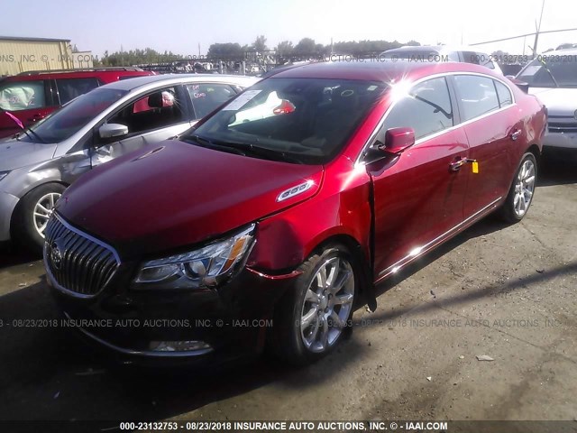 1G4GD5G37EF177631 - 2014 BUICK LACROSSE PREMIUM BURGUNDY photo 2