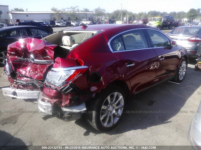 1G4GD5G37EF177631 - 2014 BUICK LACROSSE PREMIUM BURGUNDY photo 4