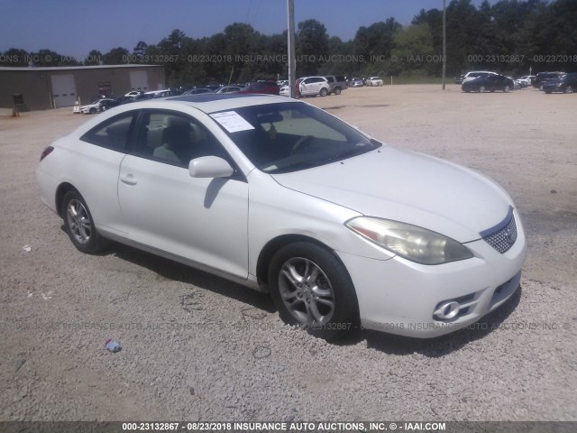 4T1CE30P77U759949 - 2007 TOYOTA CAMRY SOLARA SE/SLE თეთრი ფოტო 1