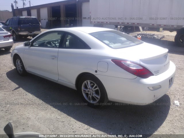 4T1CE30P77U759949 - 2007 TOYOTA CAMRY SOLARA SE/SLE თეთრი ფოტო 3