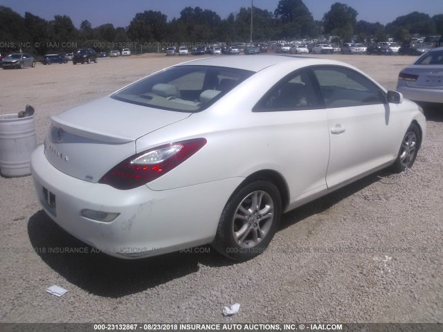 4T1CE30P77U759949 - 2007 TOYOTA CAMRY SOLARA SE/SLE თეთრი ფოტო 4
