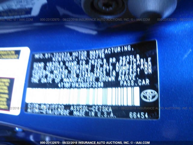 4T1BF1FK3GU573298 - 2016 TOYOTA CAMRY LE/XLE/SE/XSE 蓝色 照片 9