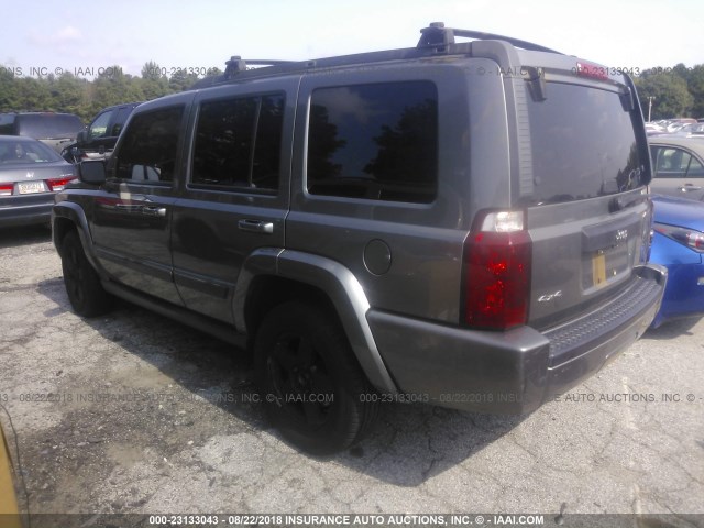 1J8HG48K17C570277 - 2007 JEEP COMMANDER GRAY photo 3
