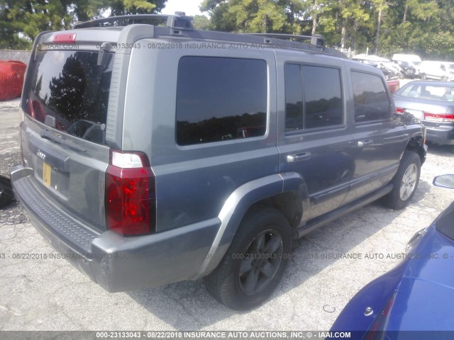 1J8HG48K17C570277 - 2007 JEEP COMMANDER GRAY photo 4