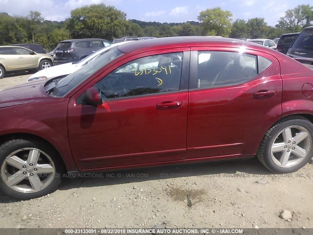 1B3LC76M88N597177 - 2008 DODGE AVENGER R/T RED photo 6