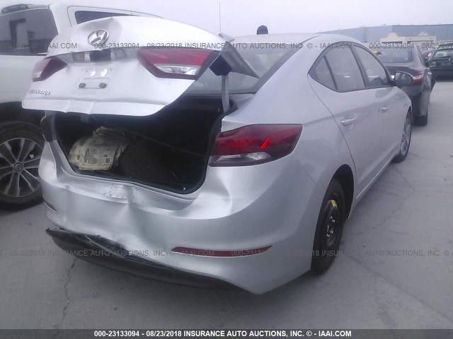 5NPD84LF8JH309687 - 2018 HYUNDAI ELANTRA SEL/VALUE/LIMITED SILVER photo 4